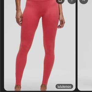 Lululemon Coral Desert Red Leggings NWOT